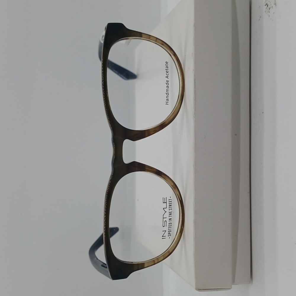 NWT WOMEN'S IN STYLE EYEGLASS FRAMES ISCM17 HAVANA NAVY